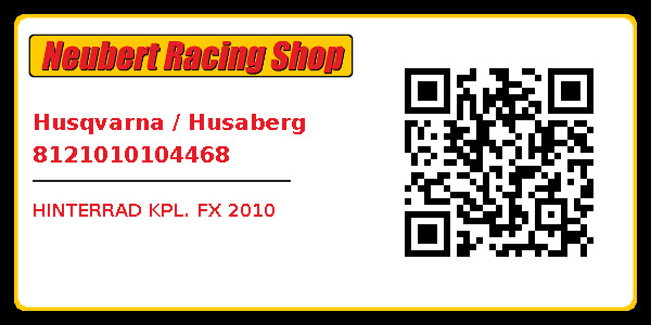 Husqvarna / Husaberg 8121010104468