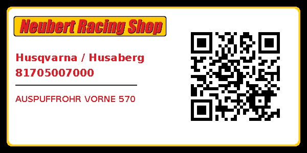 Husqvarna / Husaberg 81705007000