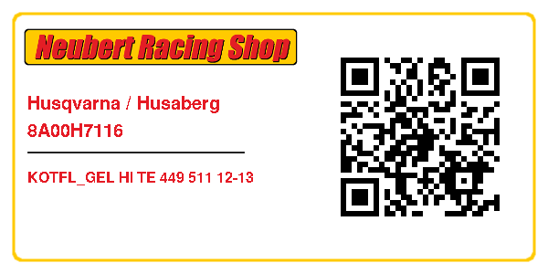 Husqvarna / Husaberg 8A00H7116