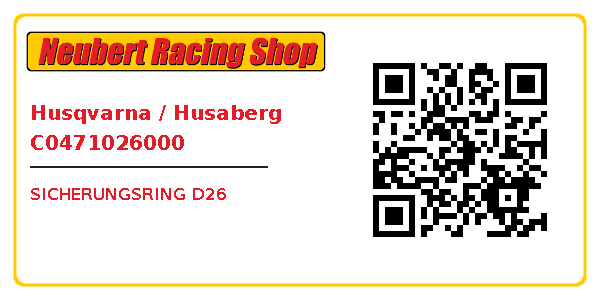 Husqvarna / Husaberg C0471026000