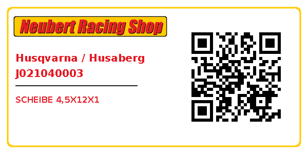 Husqvarna / Husaberg J021040003
