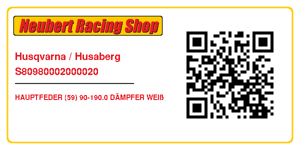 Husqvarna / Husaberg S80980002000020