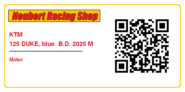 KTM 125 DUKE, blue  B.D. 2025 M