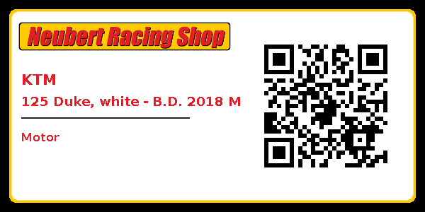 KTM 125 Duke, white - B.D. 2018 M