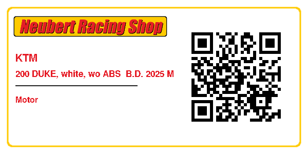 KTM 200 DUKE, white, wo ABS  B.D. 2025 M