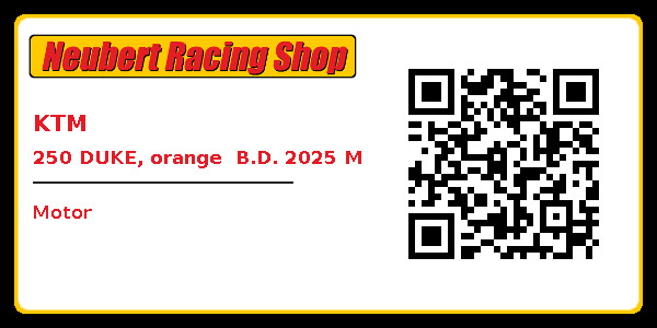 KTM 250 DUKE, orange  B.D. 2025 M