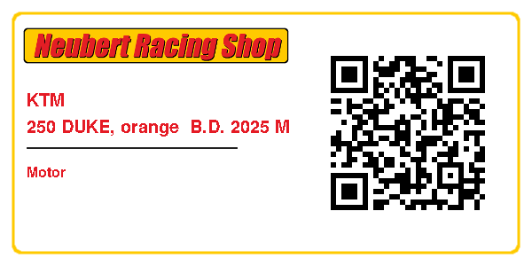 KTM 250 DUKE, orange  B.D. 2025 M