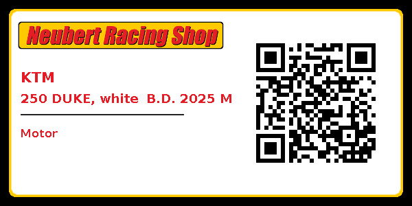 KTM 250 DUKE, white  B.D. 2025 M