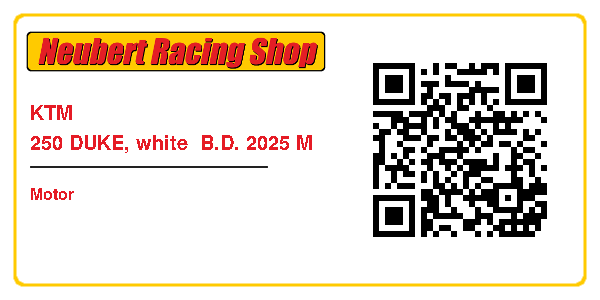 KTM 250 DUKE, white  B.D. 2025 M