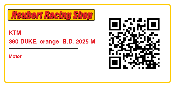 KTM 390 DUKE, orange  B.D. 2025 M