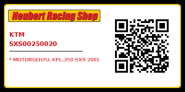 KTM SXS00250020