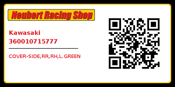 Cover-side,rr,rh,l.green Kawasaki 360010715777