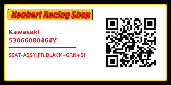 Seat-assy,fr,black+grn+si Kawasaki 53066080464Y