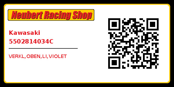 Verkl,oben,li,violet Kawasaki 5502814034C