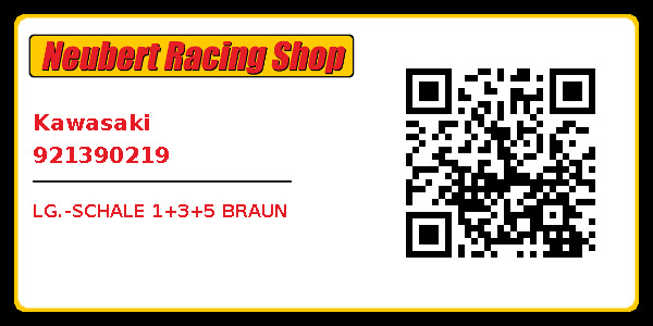 Lg.-schale 1+3+5 Braun Kawasaki 921390219