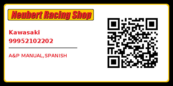A&p Manual,spanish Kawasaki 99952102202