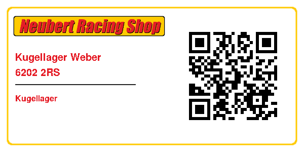 Kugellager Weber 6202 2RS