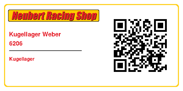 Kugellager Weber 6206