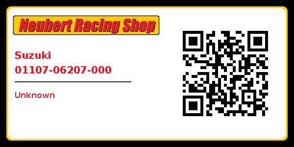 Suzuki 01107-06207-000