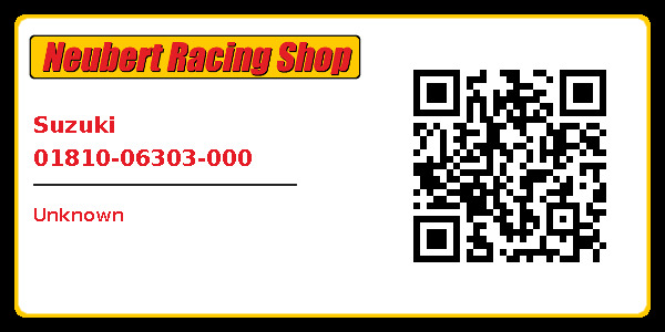 Suzuki 01810-06303-000