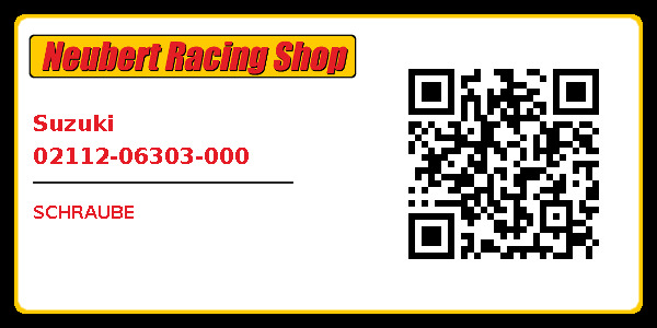 Suzuki 02112-06303-000