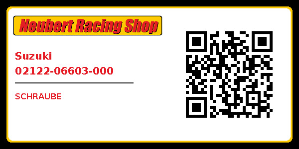 Suzuki 02122-06603-000