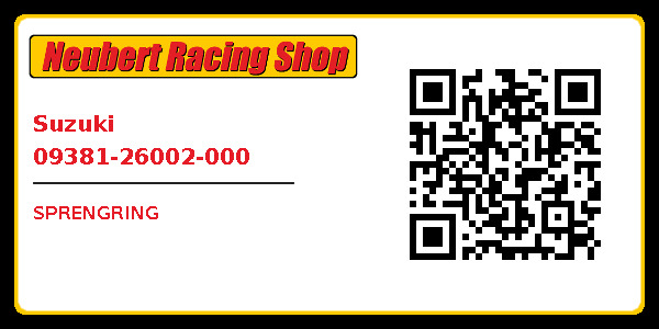 Suzuki 09381-26002-000