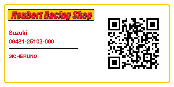 Suzuki 09481-25103-000