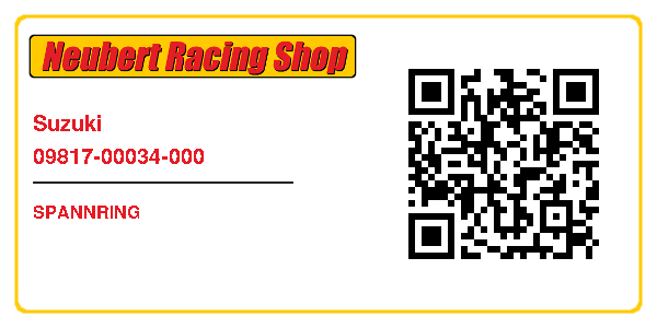 Suzuki 09817-00034-000