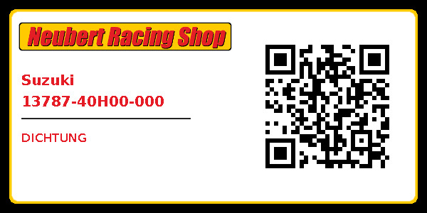 Suzuki 13787-40H00-000