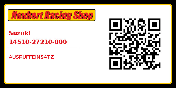 Suzuki 14510-27210-000