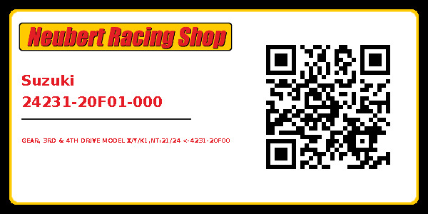 Suzuki 24231-20F01-000