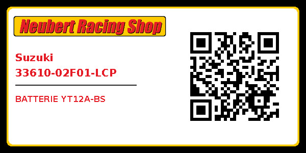 Suzuki 33610-02F01-LCP