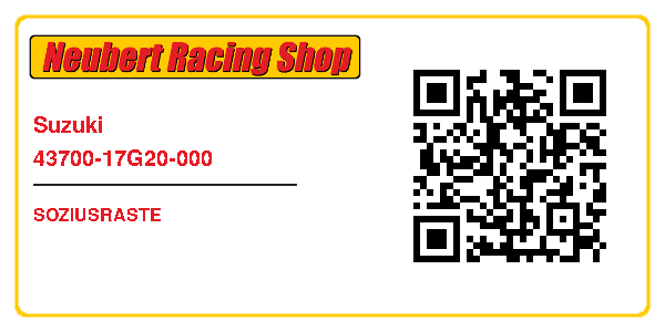 Suzuki 43700-17G20-000