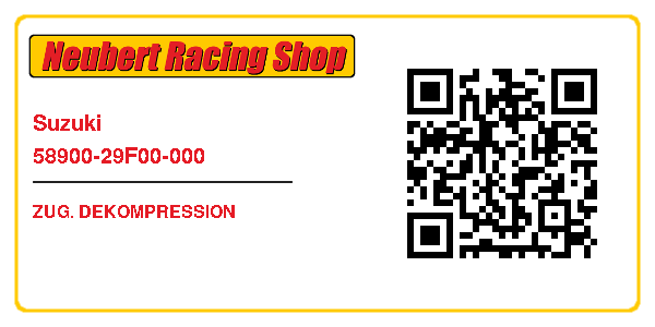 Suzuki 58900-29F00-000