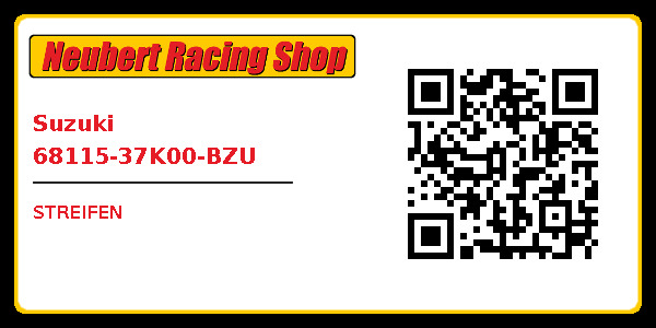 Suzuki 68115-37K00-BZU