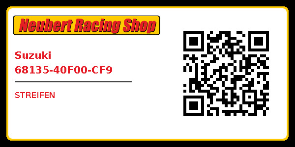 Suzuki 68135-40F00-CF9