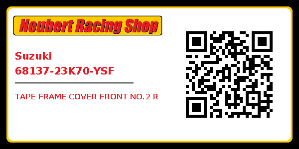 Suzuki 68137-23K70-YSF