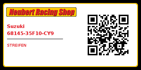 Suzuki 68145-35F10-CY9