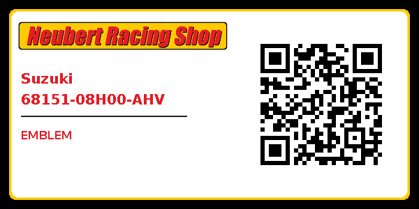 Suzuki 68151-08H00-AHV