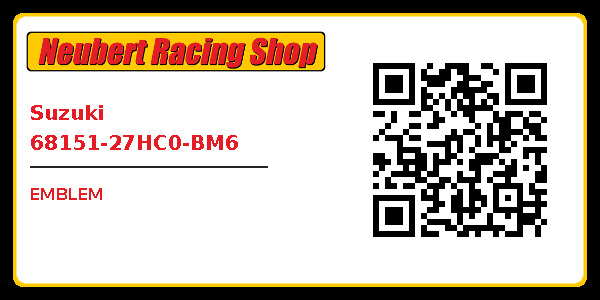 Suzuki 68151-27HC0-BM6