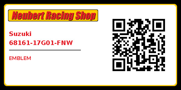 Suzuki 68161-17G01-FNW