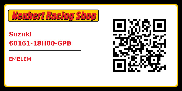 Suzuki 68161-18H00-GPB