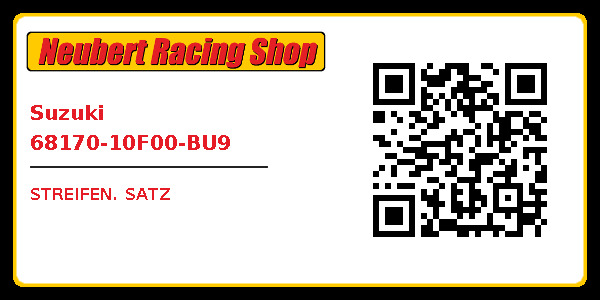 Suzuki 68170-10F00-BU9