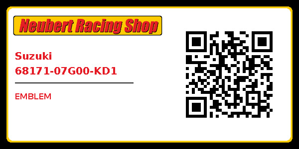Suzuki 68171-07G00-KD1