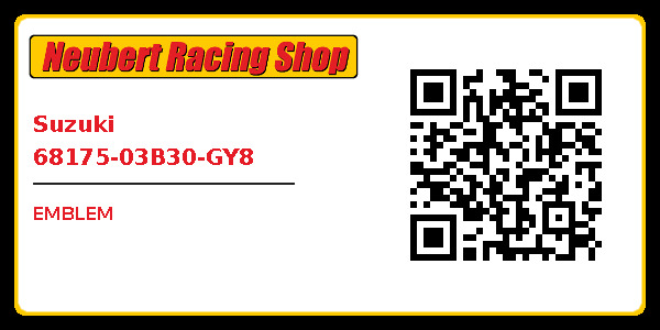 Suzuki 68175-03B30-GY8