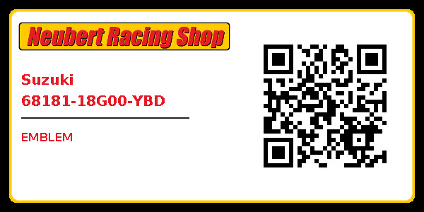 Suzuki 68181-18G00-YBD