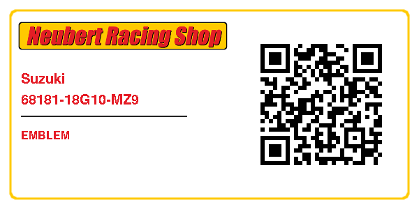 Suzuki 68181-18G10-MZ9