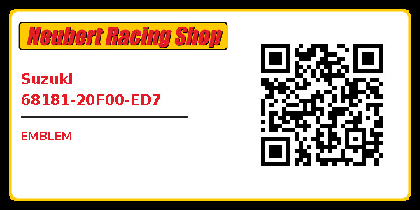 Suzuki 68181-20F00-ED7