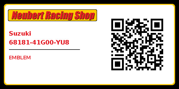 Suzuki 68181-41G00-YU8